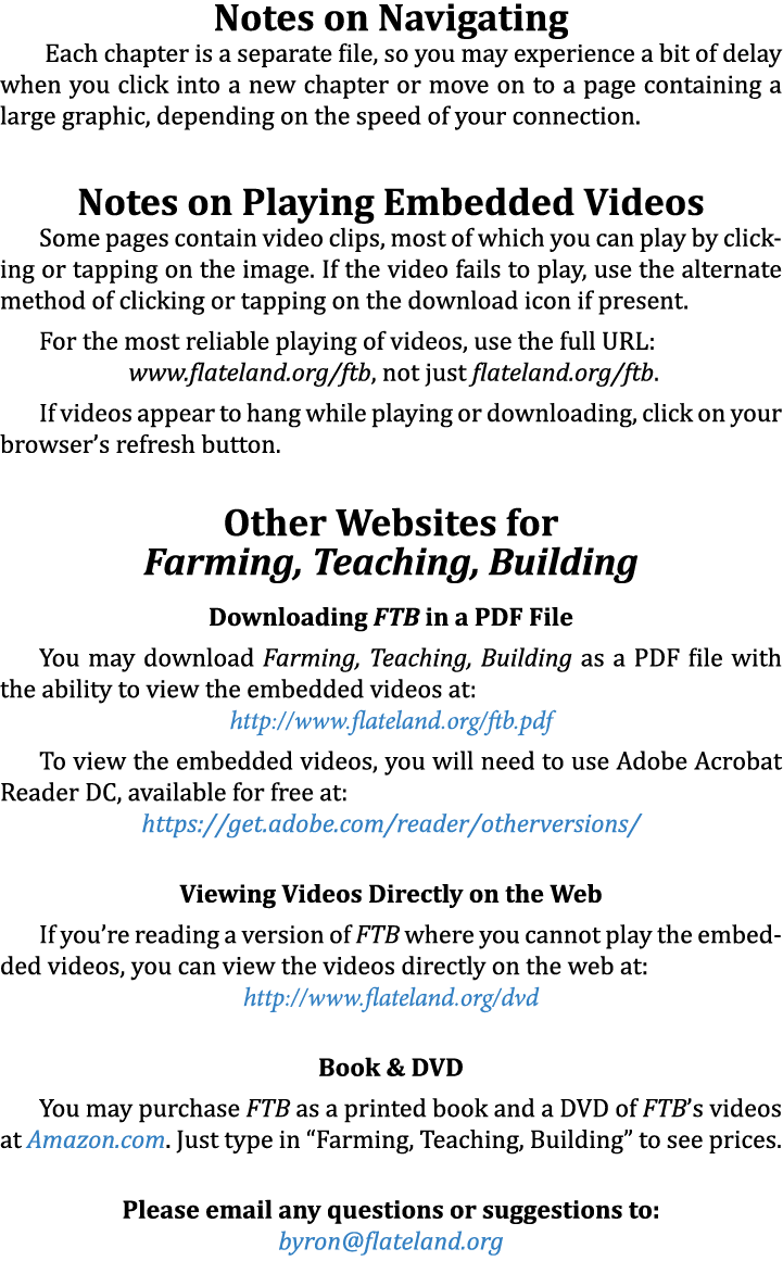 Notes on Navigating Each chapter is a separate file, so you may experience a bit of delay when you click into a new c...