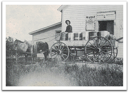 The Trail Co-op Creamery was organized and built in 1906 by a group of farmers in the surrounding area. It was used continuously until  it burned down on March 3, 1938.