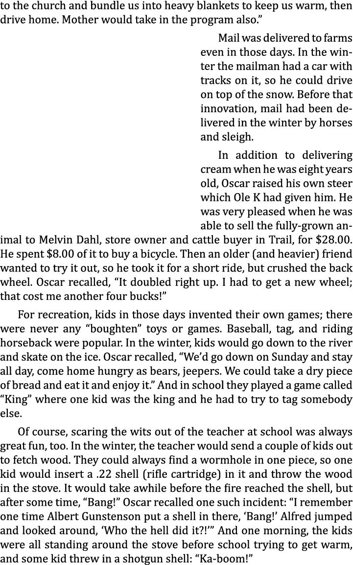 to the church and bundle us into heavy blankets to keep us warm, then drive home. Mother would take in the program al...