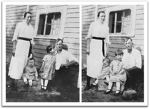 The George Reitter family in 1922.
