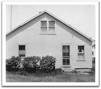 The Reitter house after expansion to four rooms and an attic,  summer, 1936.