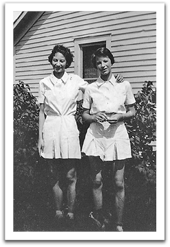 Leona & Helen Reitter in the summer of 1936.