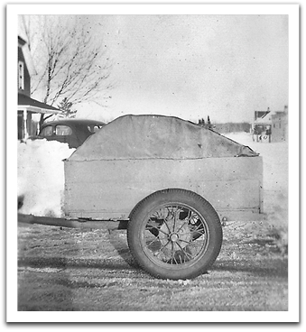 200 pairs of roller skates ready to  haul to another town for rental.