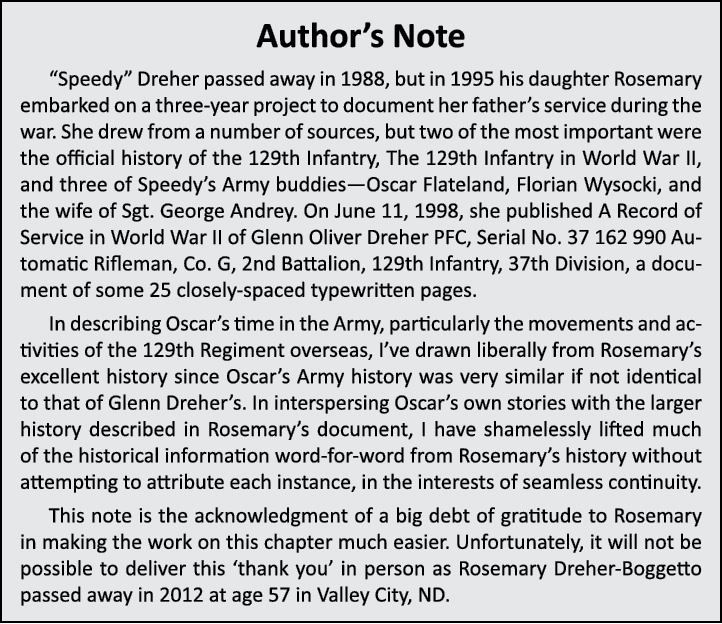 Author’s Note “Speedy” Dreher passed away in 1988, but in 1995 his daughter Rosemary embarked on a three-year project...