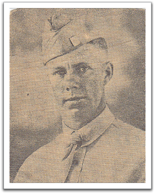 Newspaper clipping,  perhaps at the end of basic training.