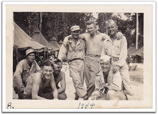 Oscar, third from the left, with some buddies.