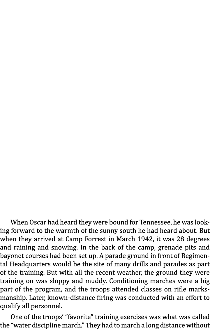 When Oscar had heard they were bound for Tennessee, he was looking forward to the warmth of the sunny south he had he...