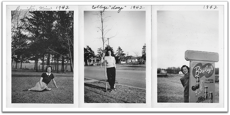 College "daze,” 1942.