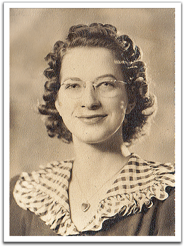 Helen Reitter's official BSTC graduation picture, 1942.