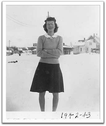 Helen Reitter in winter of 1942-'43.