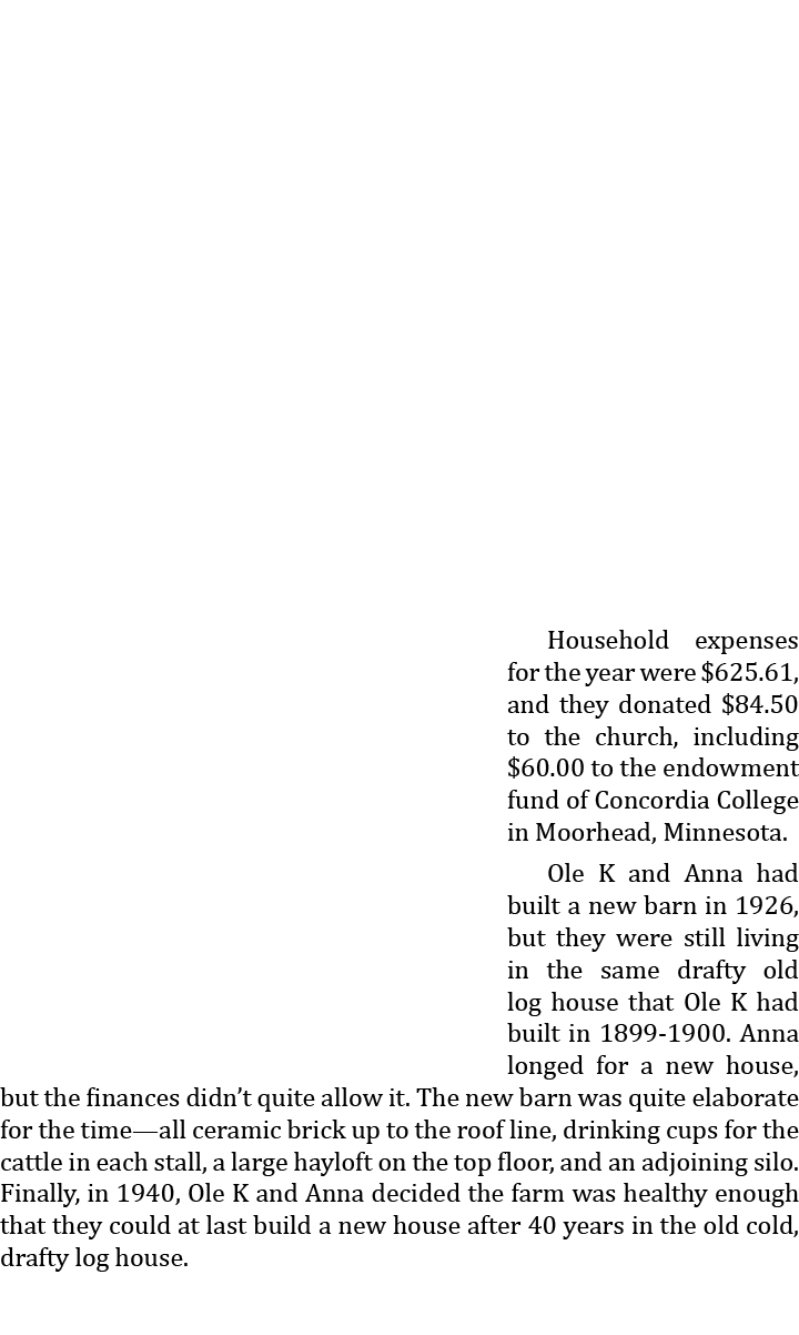  Household expenses for the year were $625.61, and they donated $84.50 to the church, including $60.00 to the endowme...