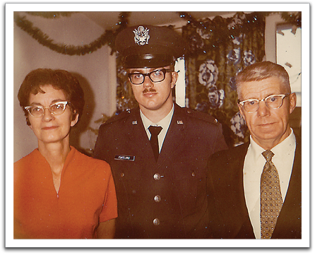 Helen, Byron, Oscar, after Byron’s commissioning as  a 2nd Lieutenant, US Air Force, December 1972.