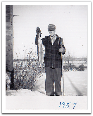 Frank with a nice 3-foot Northern pike.
