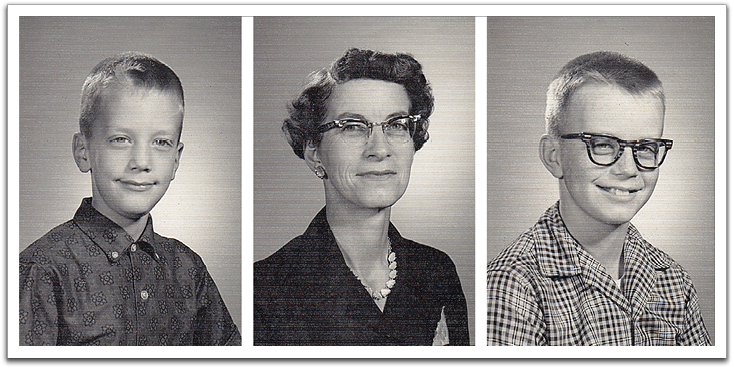 Myles, Helen, Byron, school year 1961-'62.