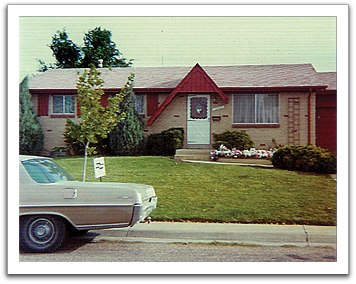 Jill & Byron’s newly purchased house, Aurora, CO,  summer, 1976.