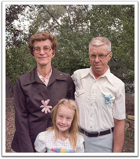 Helen, Kirsten, Oscar, summer, 1984, J&B’s back yard.