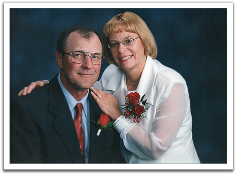 Ed & Bonnie Pettersen on their wedding day, September 22, 2002.